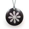 Black Daisy medium sized easy wearing orgonite pendant