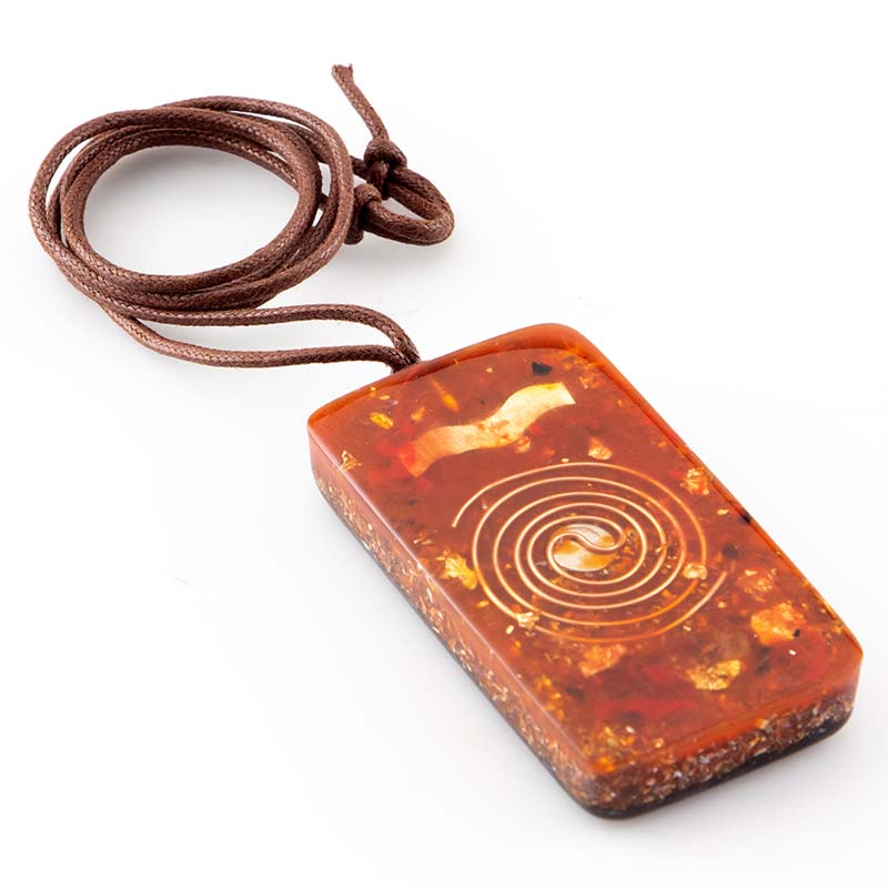 Großes Afrika-Orgonitamulett Unterseite