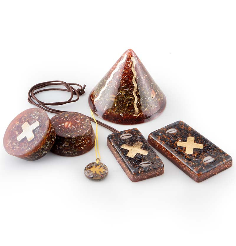 Orgonite Bundle with African herbal medicine "Muti" for spiritual protection from black magic attacks