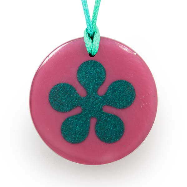 Pop Art Orgonite Pendant for Vitality and Creative Expression