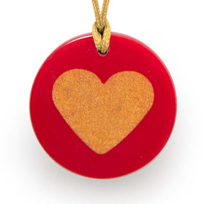 Coeur d'Or orgonite pendant for unconditional love, self love and self acceptance. 
