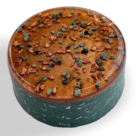 Buster en orgonite de cuivre