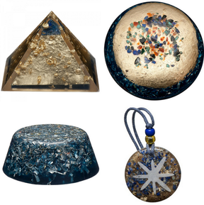 Gold and Lapis Orgonite bundle 15% reduced